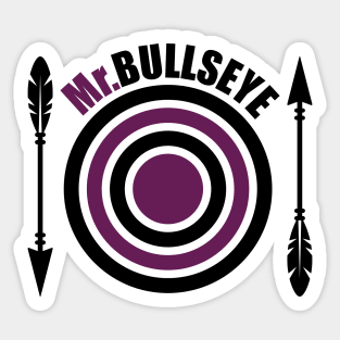 Mr. Bullseye Sticker